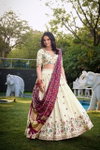 Gatha By Lnb Khadi Cotton With Sequins And Thread Embroidery Work Lahenga Choli With Dupatta Wholesale Market Surat